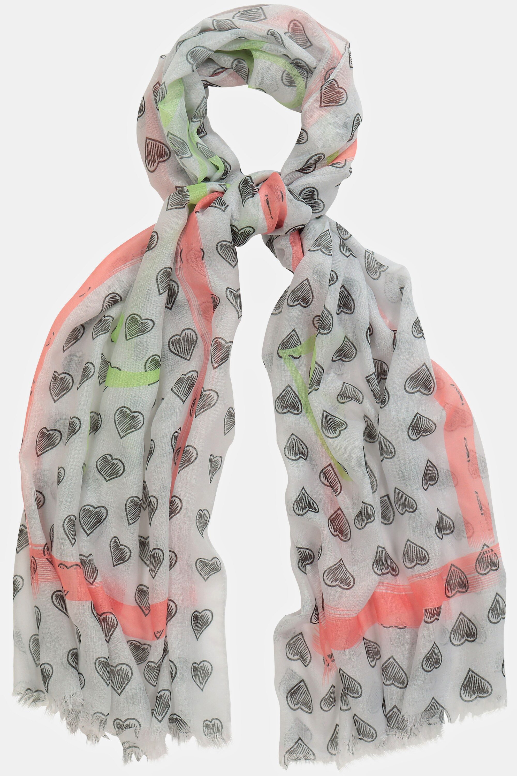 Ulla Popken Halstuch Tuch grafisches Muster Neonstreifen