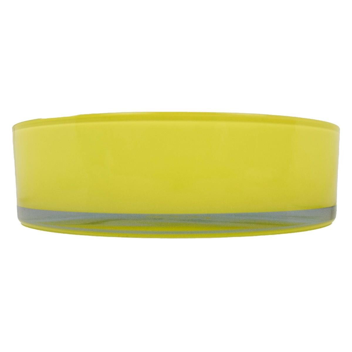 INNA-Glas Dekoschale Deko Schale VERA EARTH, hellgrün, 8cm, Ø29cm