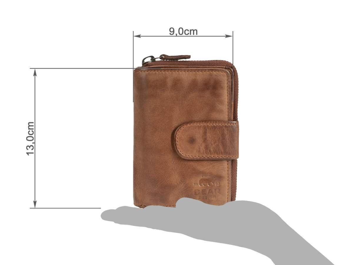 Bear Design Geldbörse "Ciro" Cow Lavato günstig online kaufen