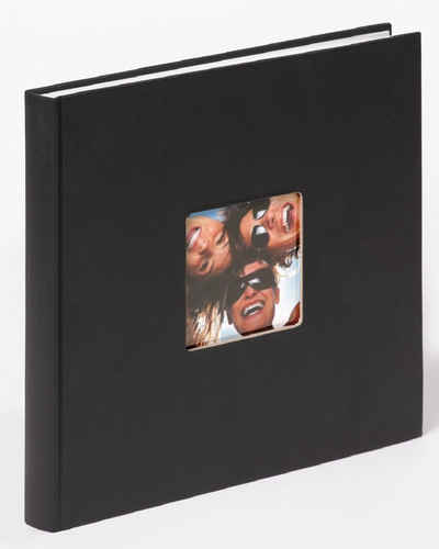 Walther Design Fotoalbum Fun 26 x 25 cm, buchgebundenes Album, Papiereinband, quadratischer Bildausschnitt
