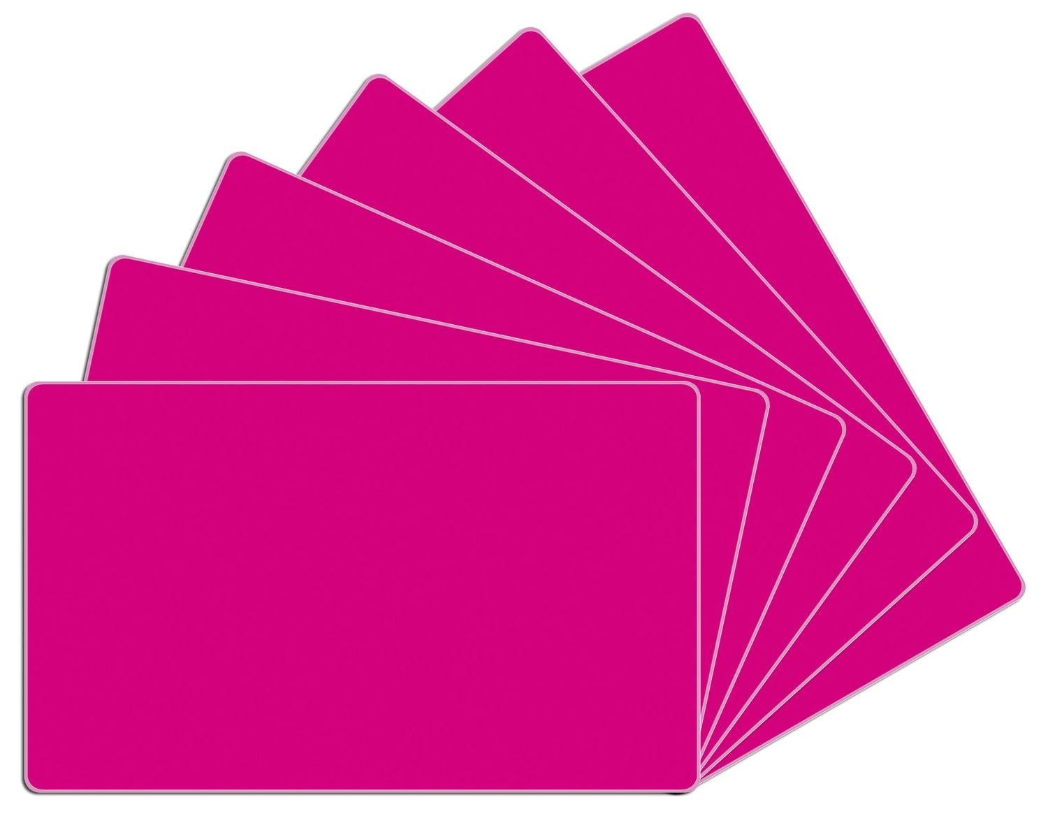 Frühstücksbrett Pink, ESG-Sicherheitsglas, (inkl. rutschfester Gummifüße 4mm, 6-St), 14x23cm