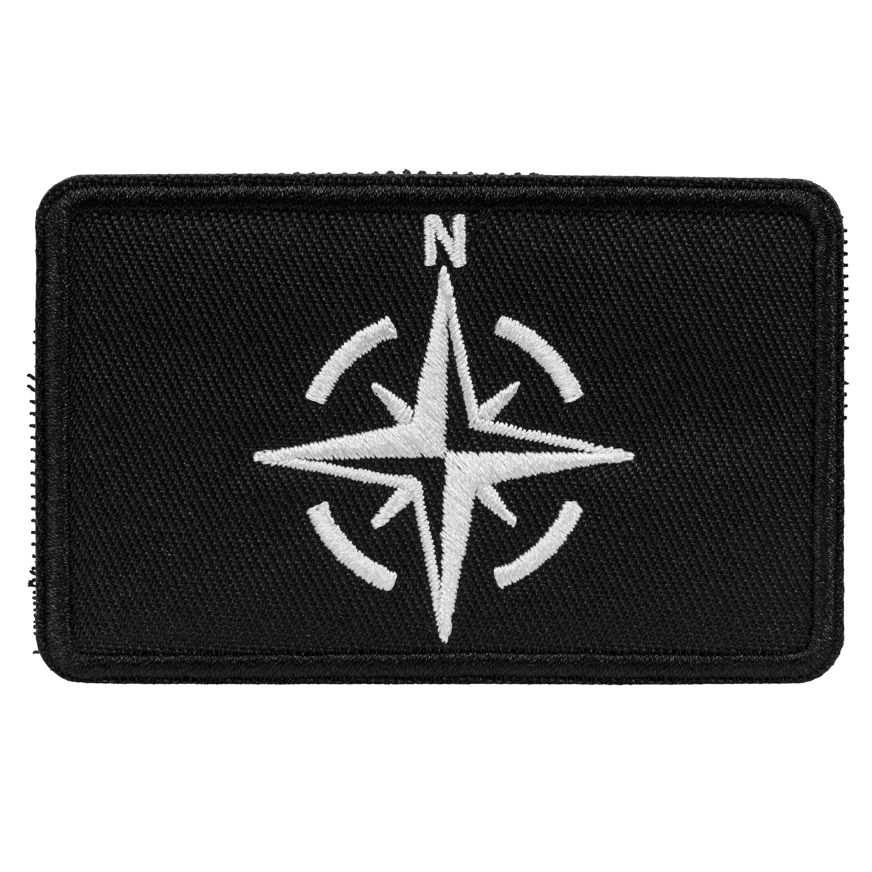 SCHNORR Aufnäher Compass Rose Klett-Patch 80 x 50 mm Kompassrose, Compass_Rose, Compass_Rose
