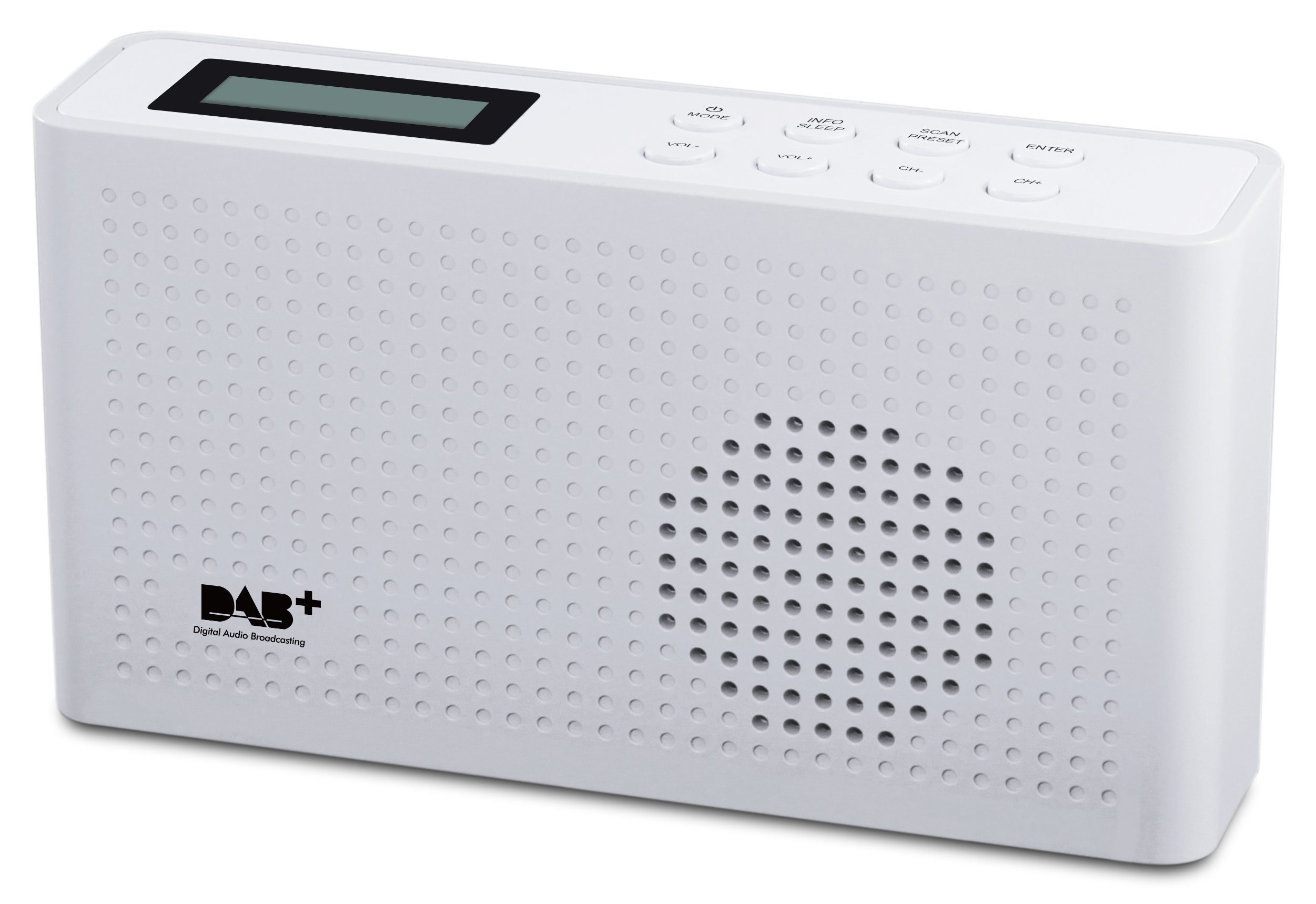 20 W, Tuner, weiß (DAB) Digitalradio Tasten) TRA26DAB (Digitalradio Senderspeicher, Fühlbare Reflexion 16 FM-DAB/DAB+ (DAB),