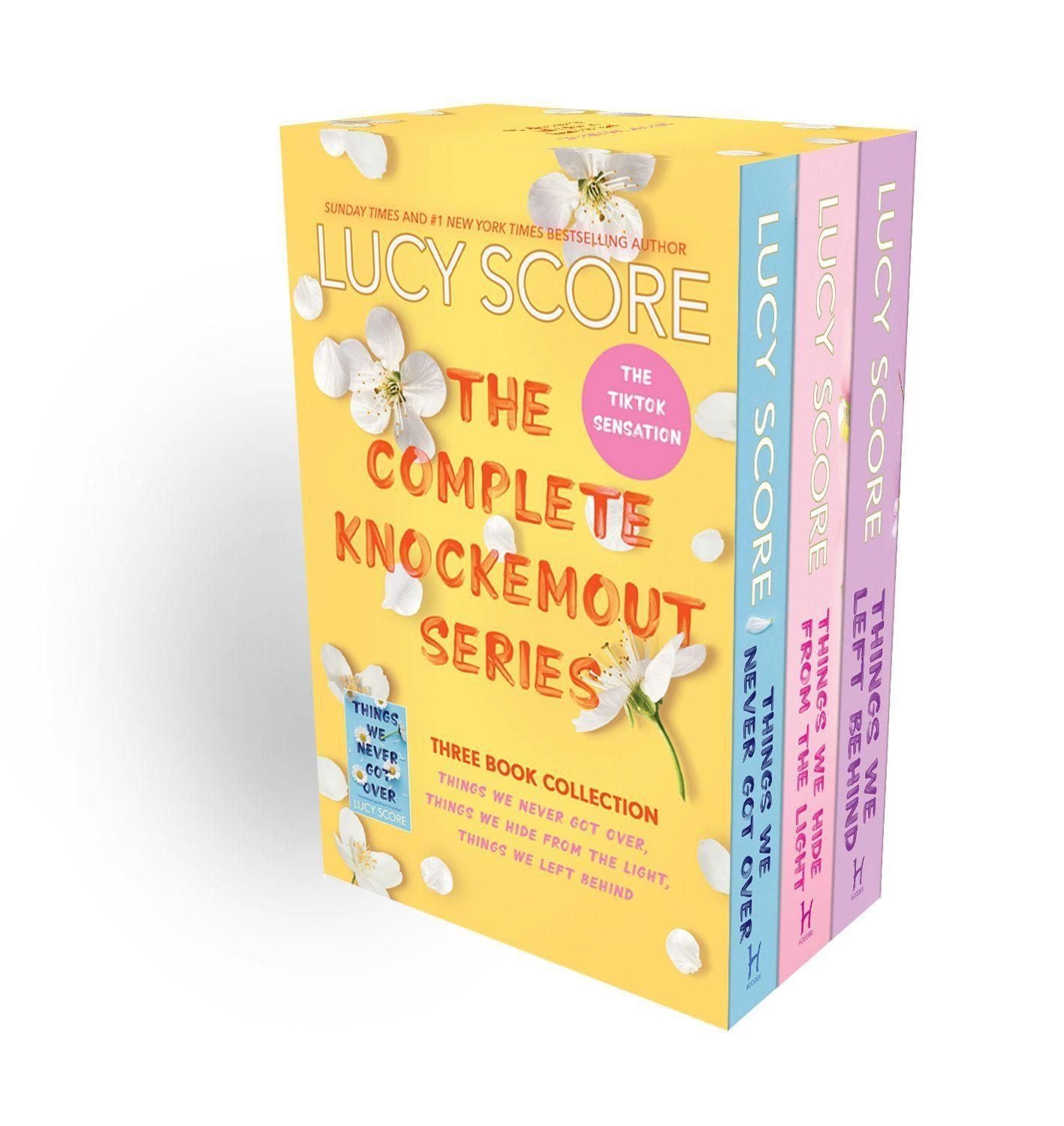 The Knockemout Series Boxset 1-3 the complete collection of Things We / Lucy Score, the complete collection of Things We Never Got Over, Things We Hide From The Light and Things We Left Behind, X