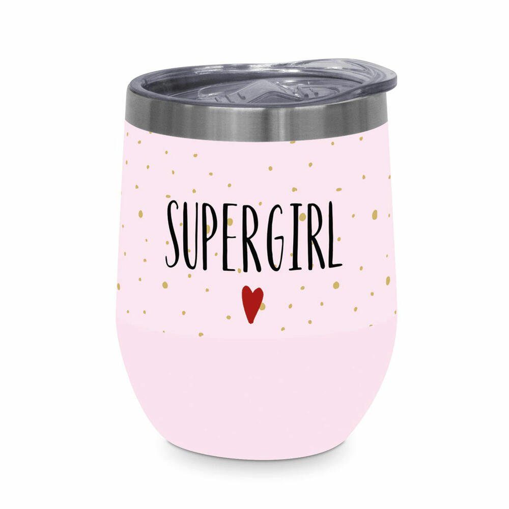 Thermobecher ml, PPD Edelstahl Supergirl 350