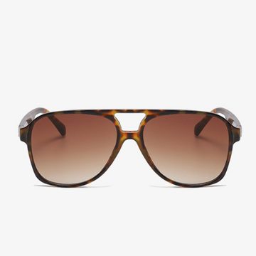 Juoungle Sonnenbrille Vintage Quadrat Sonnenbrille, Pilotenbrille Herren Damen