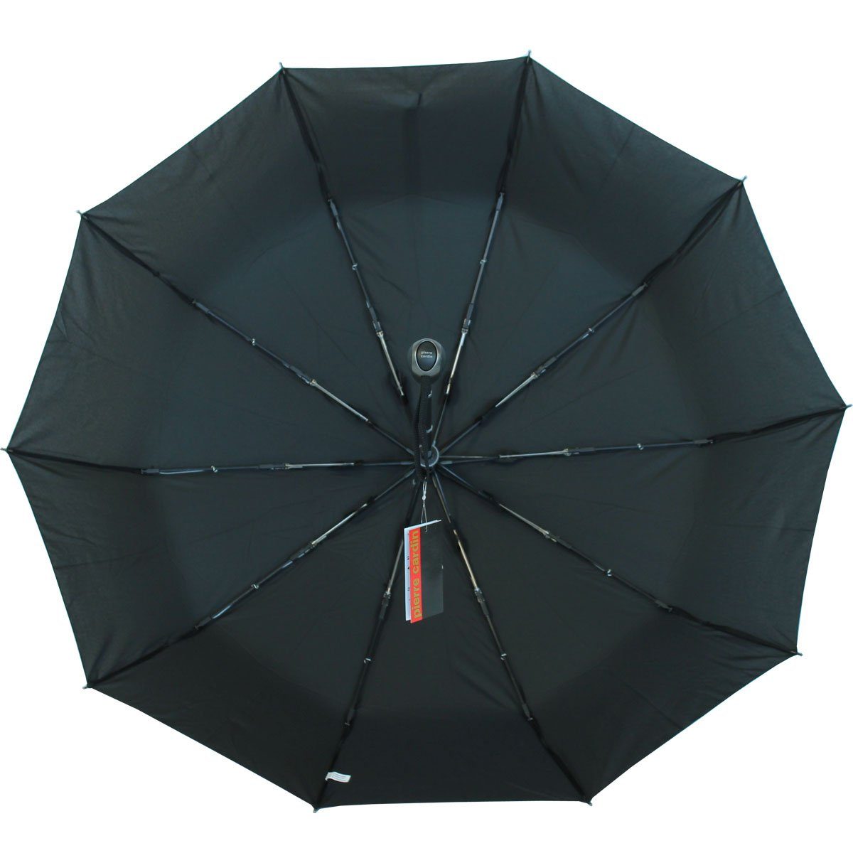 Zusatzstreben mit haltbares mit stabil Fiberglasgestell Pierre 10-teilig Cardin sturmfest Taschenregenschirm zwei Auf-Zu-Automatik,