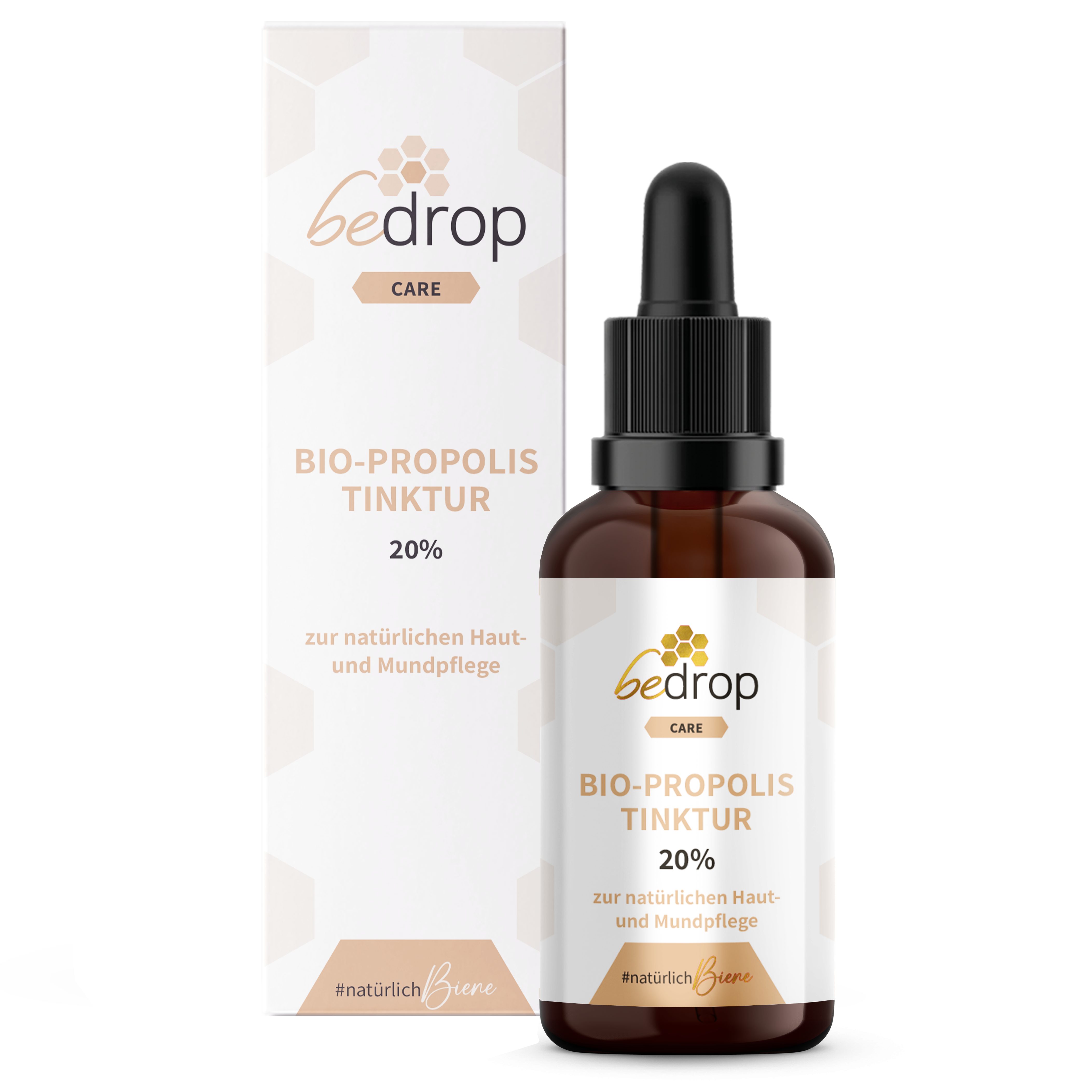 bedrop Propolis Extrakt Tinktur mit Pipette 20% - 30ml (Bio-Zertifiziert) Tropfen, 30 ml, Bio Propolis Tinktur 20% - 30ml