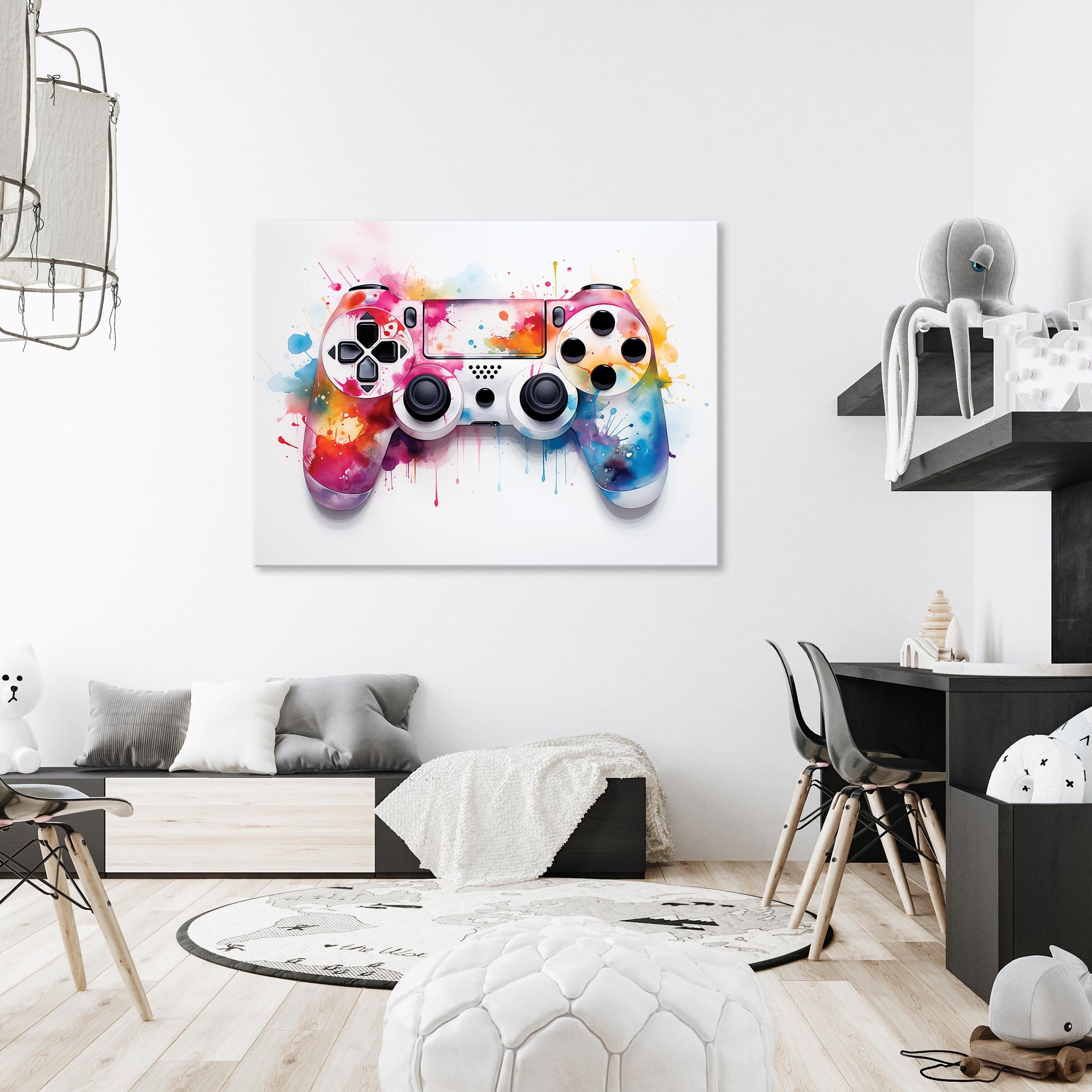 Wallarena Leinwandbild Kinderzimmer Junge Gaming Kinder günstig online kaufen