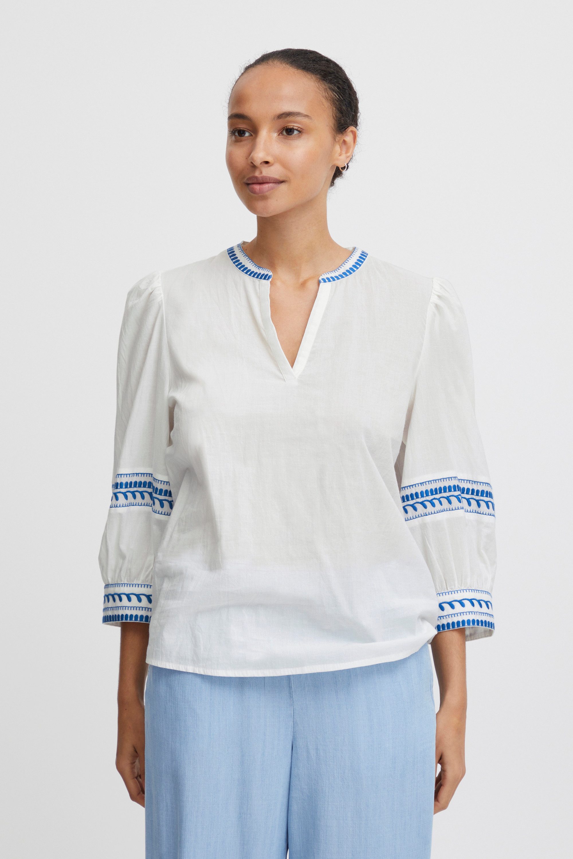 Langarmbluse Langarm-Bluse BYJIYA