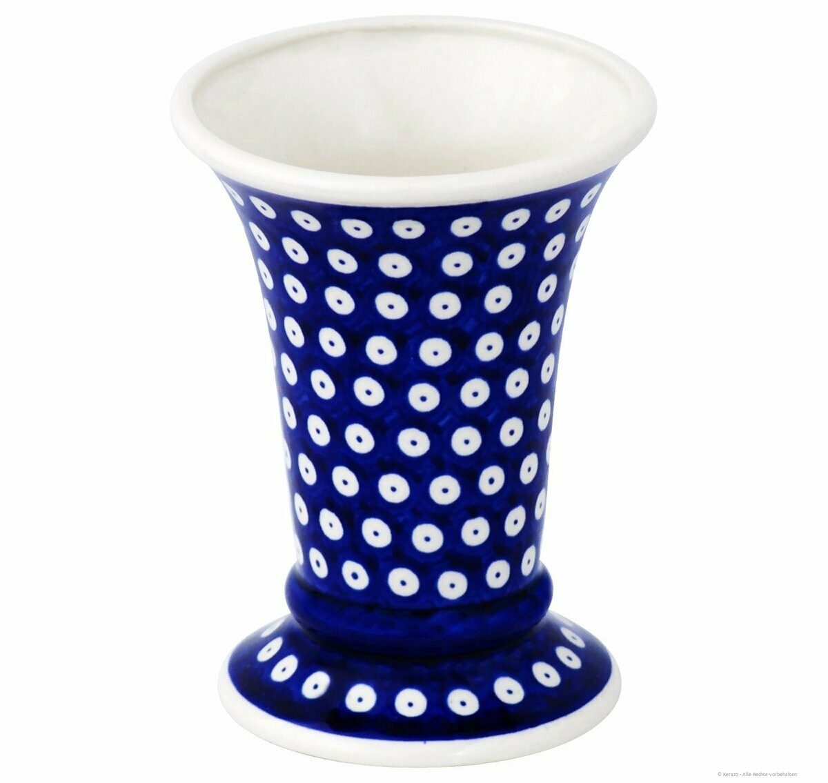 Bunzlauer Keramik Tischvase Bunzlauer Keramik 500ml Vase „Johanna“ 15,6 cm – Blumenvase, Dekor 42