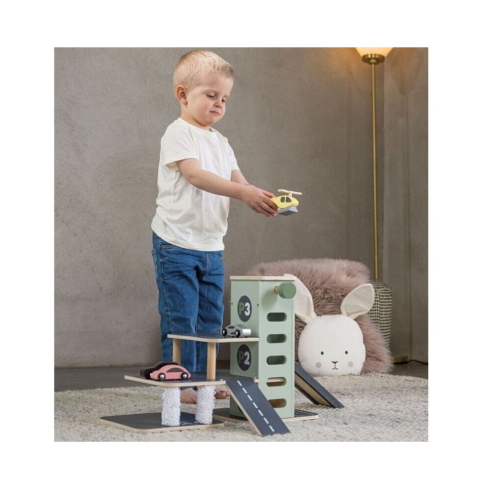 JaBaDaBaDo Spiel-Parkgarage Kinder Autohaus aus Holz