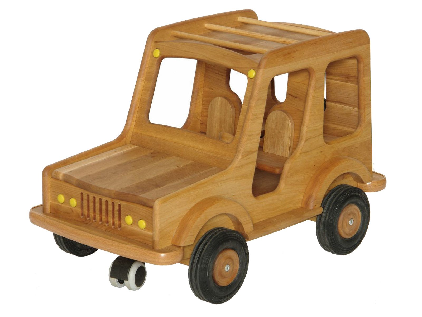 ERST-HOLZ Spielzeug-Auto Großes Holzauto Geländewagen Puppenauto Fahrzeug Holz-SUV, 931-5005 - Geländewagen Erle geölt