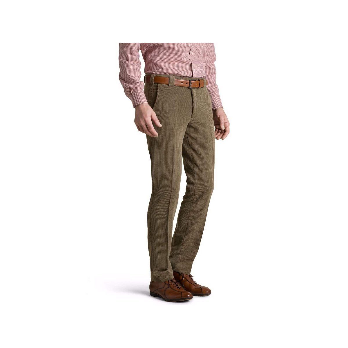 MEYER Shorts braun regular (1-tlg) taupe