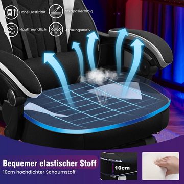 Woltu Gaming-Stuhl (1 St), atmungsaktiver Stoff, Bürostuhl ergonomisch