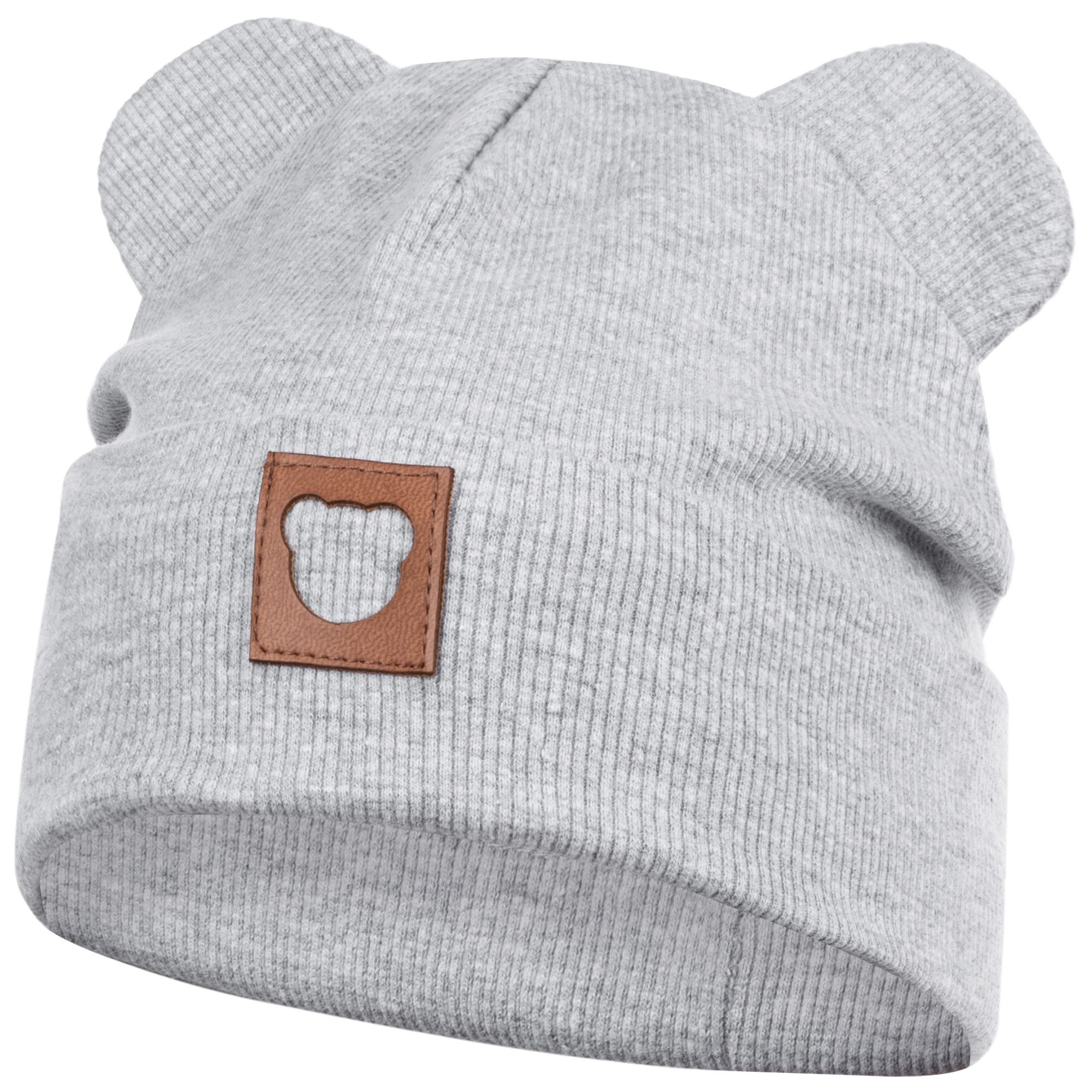 Smarilla Jerseymütze Übergangsmütze Baumwollmütze Beanie Bärenohren
