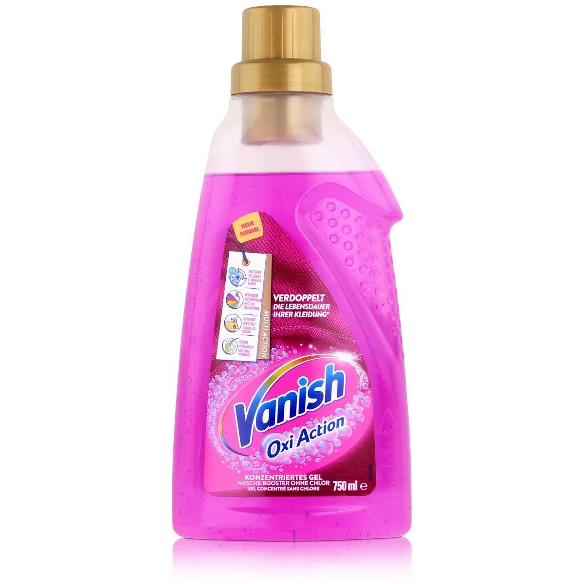 VANISH Vanish Oxi Action Konzentriertes Gel 750ml Wäsche Booster ohne Chlor (Spezialwaschmittel