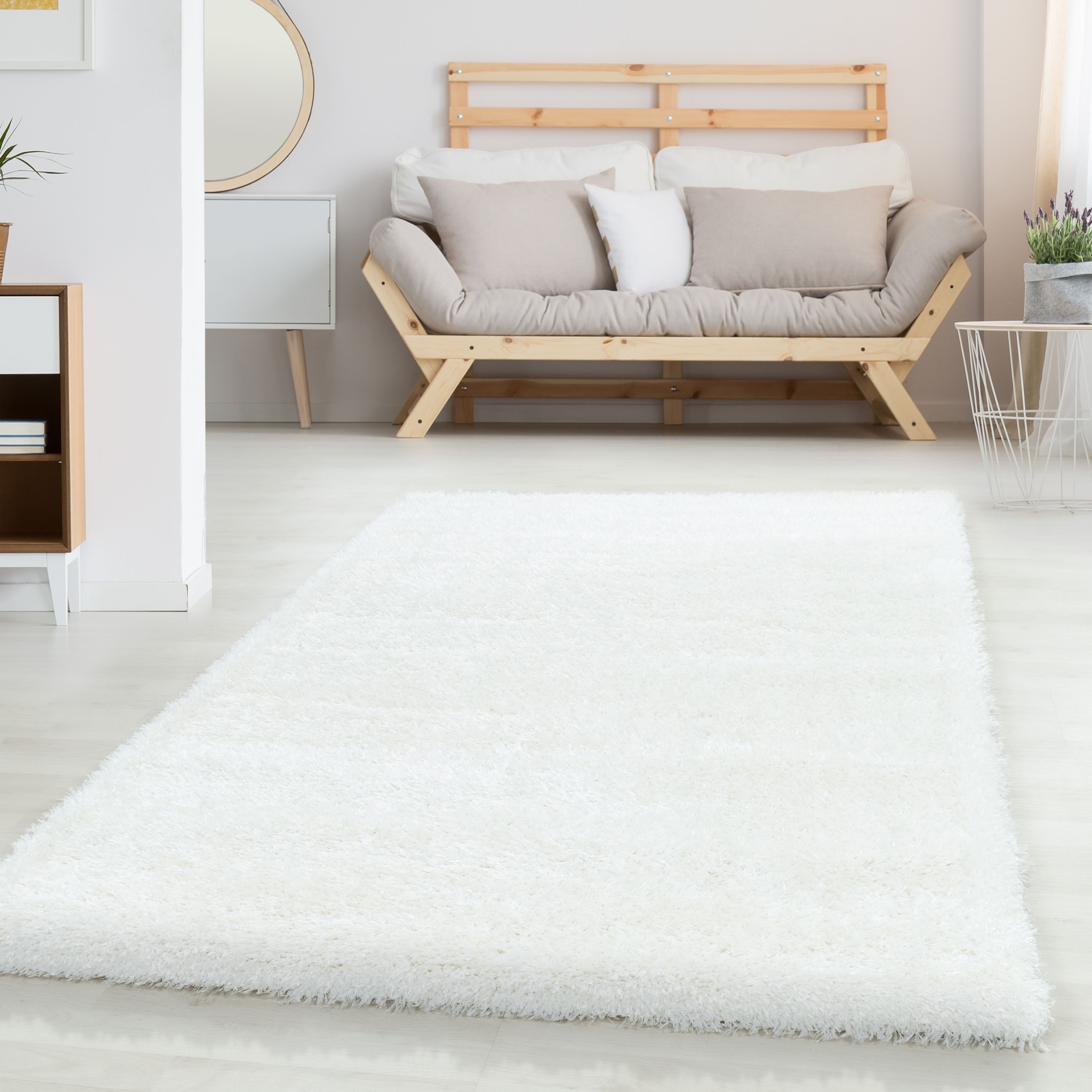 Carpettex Hochflor-Teppich Unicolor - Einfarbig, Läufer, günstig online kaufen