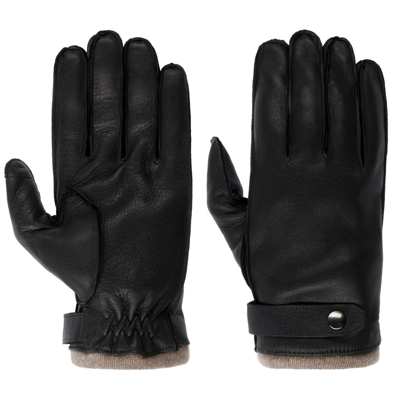 Caridei Lederhandschuhe Handschuhe mit Futter, Italy in Made