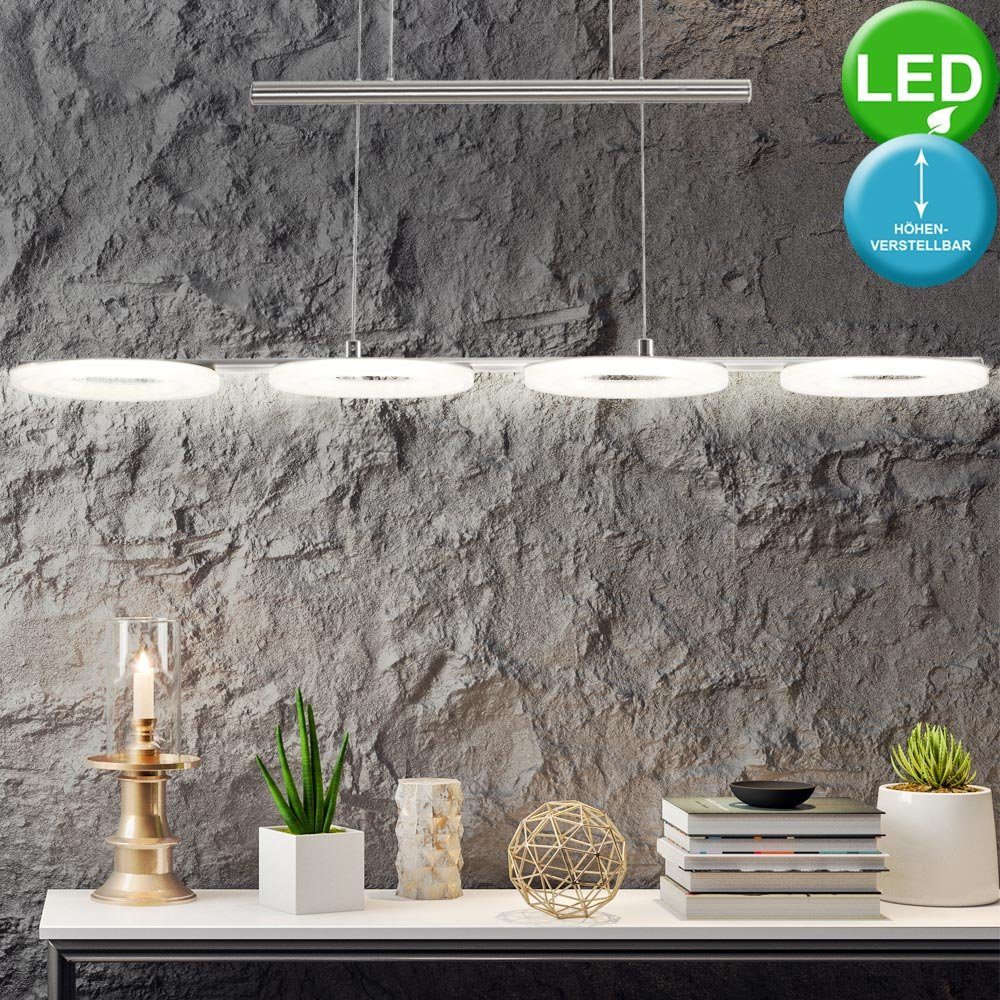 etc-shop LED Pendelleuchte, LED-Leuchtmittel fest verbaut, Warmweiß, LED  Hängeleuchte 28 Watt Pendelleuchte höhenverstellbar Deckenlampe