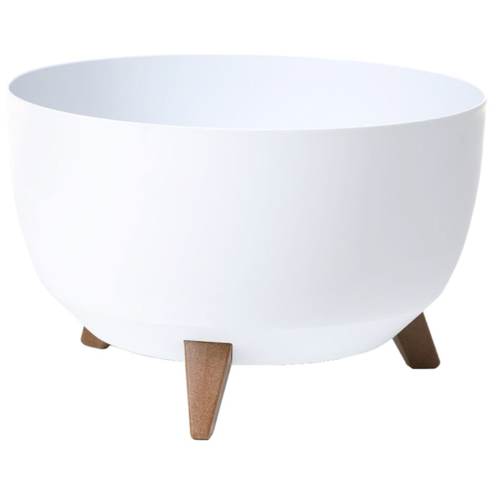 Heimwerkercenter Pflanzschale MePla - Schale Roma - wetterfestes Pflanzgefäßø24cm - weiß