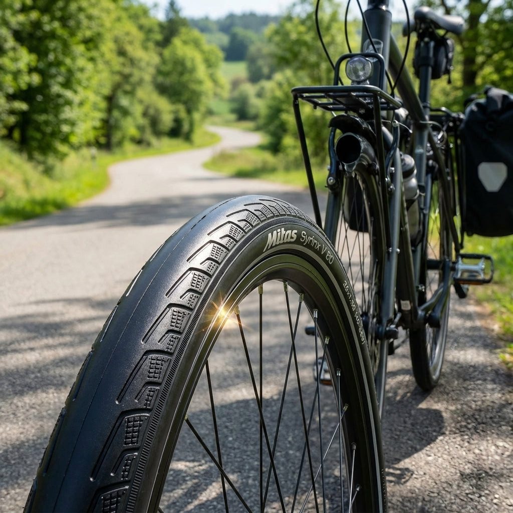 Mitas Fahrradreifen Mitas Reifen Syrinx V 80 26x1.50" 40-559 schwarz Draht