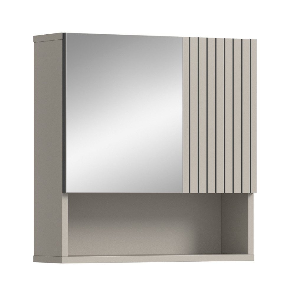 xonox.home Badezimmerspiegelschrank Spiegelschrank Mone, mit offenem Fach, Kaschmir ohne Beleuchtung Badspiegelschrank, Breite 60