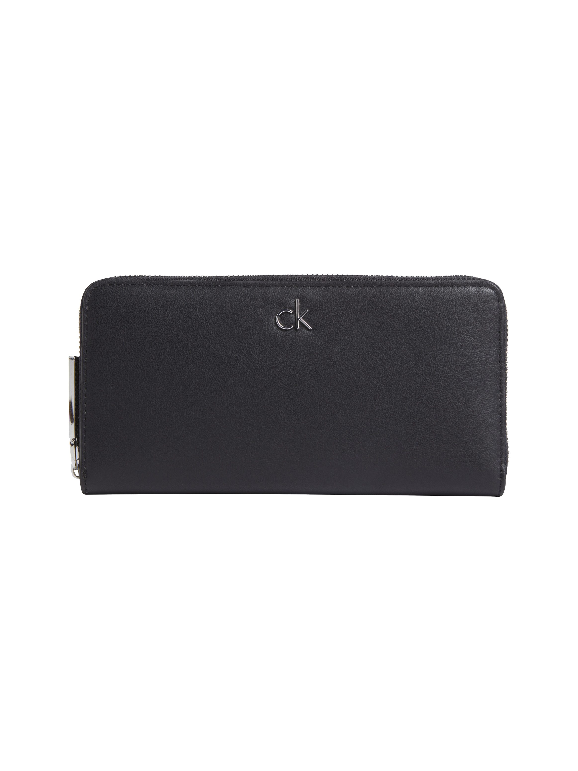 Calvin Klein Geldbörse CK RE-LOCK LARGE ZIP AROUND, Damen Geldbeutel, Portemonnaie mit CK-Logo