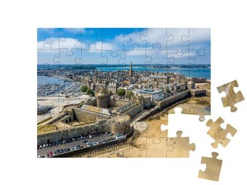 puzzleYOU Puzzle Saint Malo, Stadt der Freibeuter, Frankreich, 48 Puzzleteile, puzzleYOU-Kollektionen Frankreich