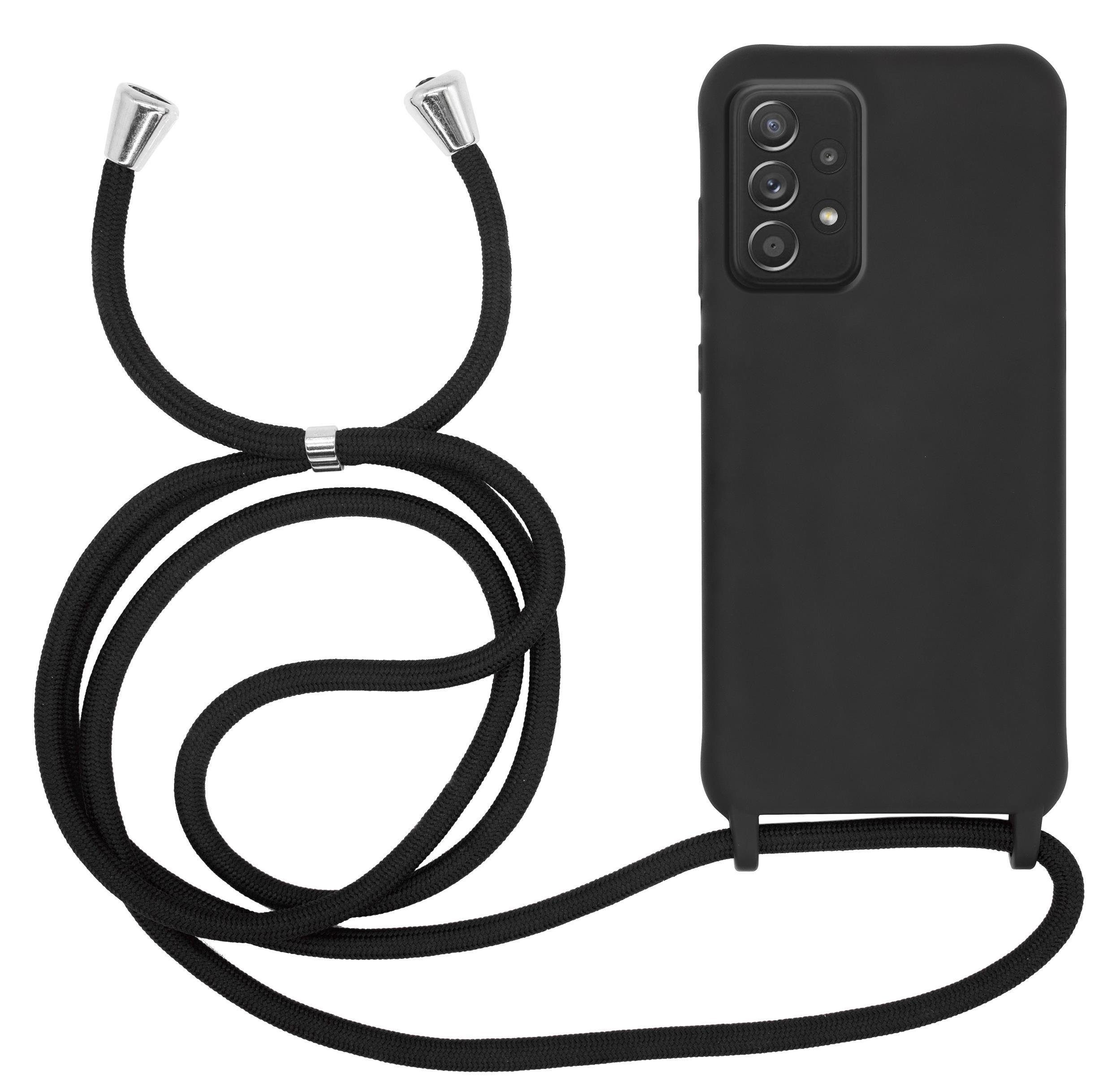 MyGadget Handyhülle Handykette für Samsung Galaxy A52, TPU Hülle mit Band mit Handyband zum Umhängen Kordel Case Schutzhülle