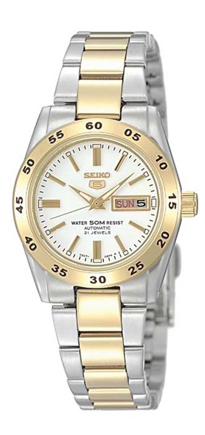 Seiko Quarzuhr Automatikuhr Bicolor Datum - Seiko Часы Modell: SYMG42K1