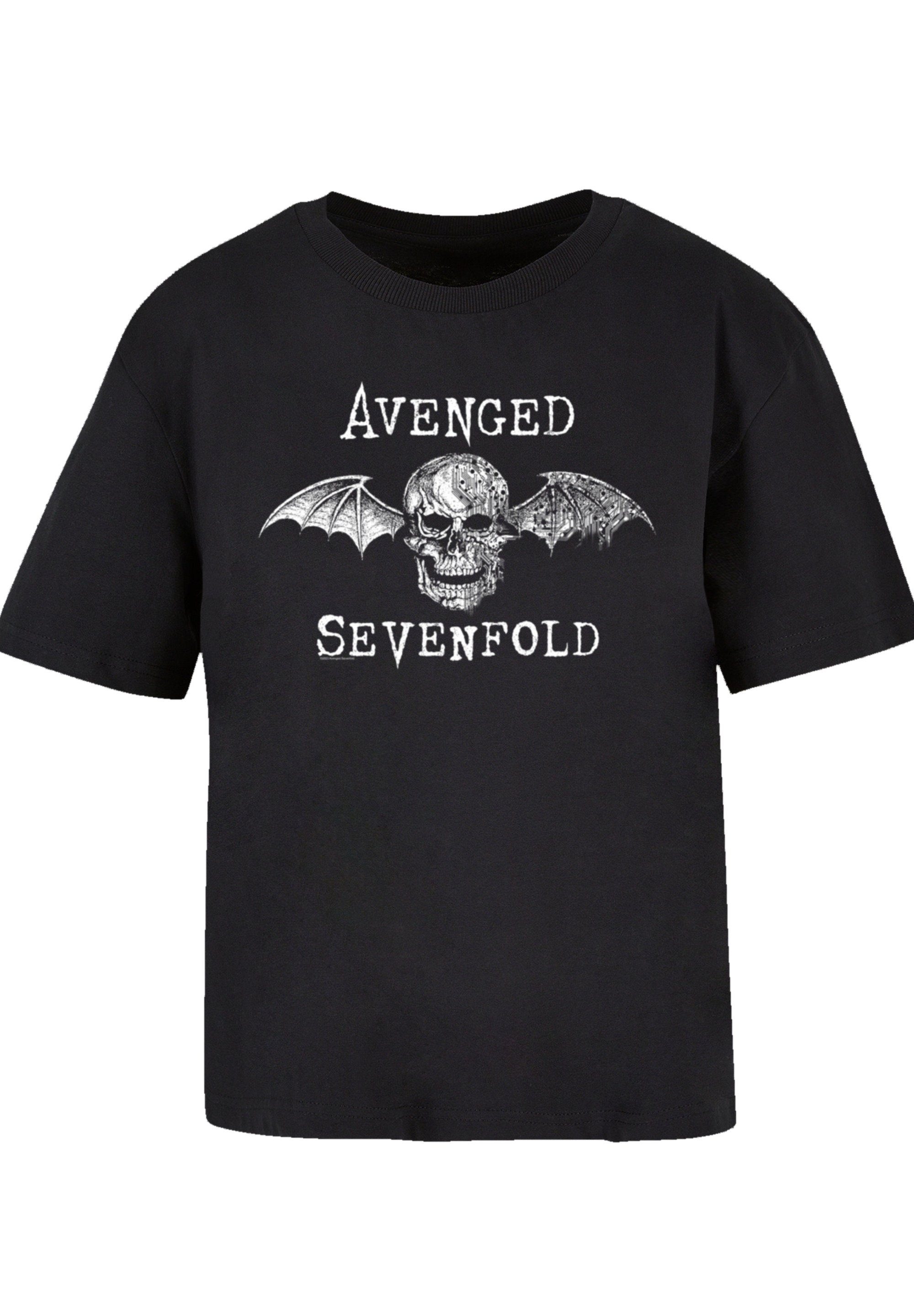 F4NT4STIC T-Shirt Avenged Qualität, Band, Metal Band Bat Rock-Musik Sevenfold Cyborg Rock Premium