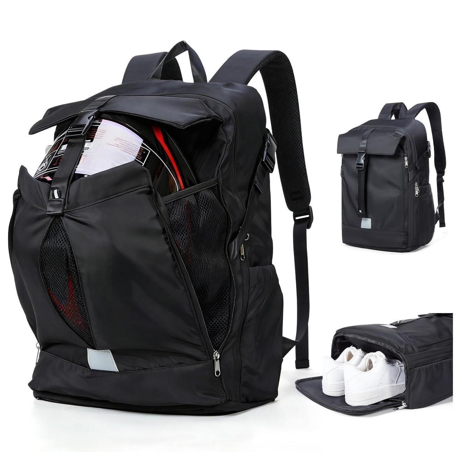 LuxusKollektion Rucksack Motorrad Rucksack Wasserdicht Helmrucksack Herren Damen H-schwarz S
