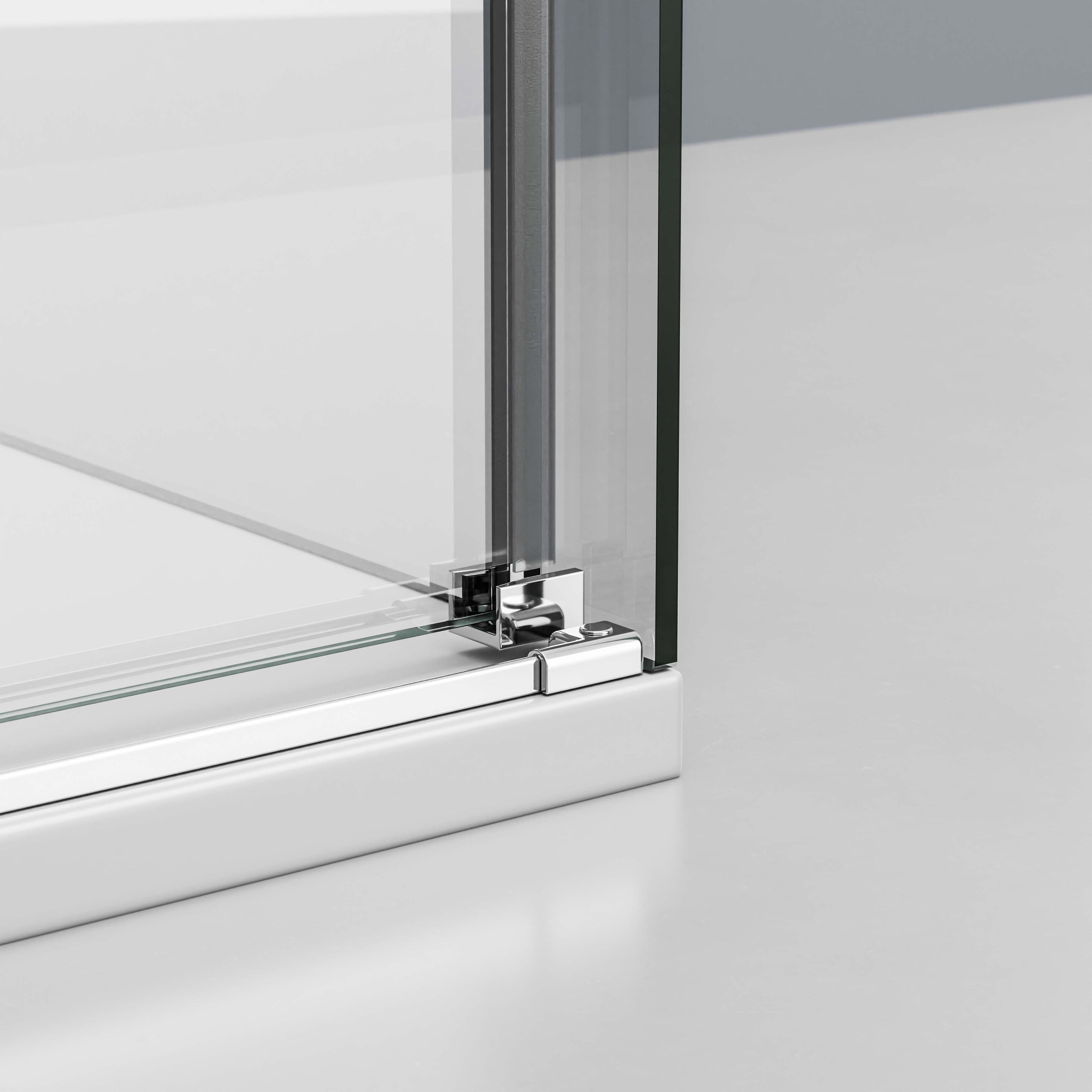 Bernstein Eckdusche DX906 FLEX 100x70 cm, BxT: 100x70 cm, Schiebetür 100cm Seitenwand 70cm Soft-Close 8mm Nano