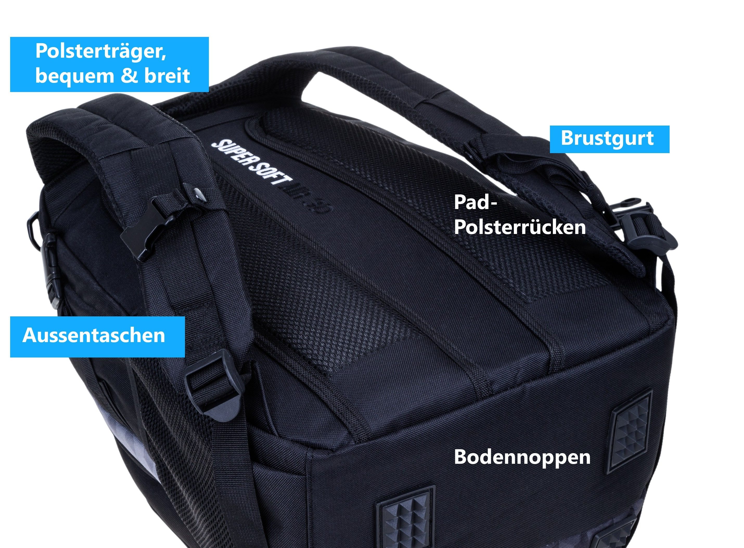 ELEPHANT Schulrucksack Hero Signature Schultasche Digital Ready Set (4 Teile Schulrucksackset, 4-tlg., inkl. Mäppchen Box + Laptop Hülle Sleeve + 31 Teile Stift – Bild 5 von 5
