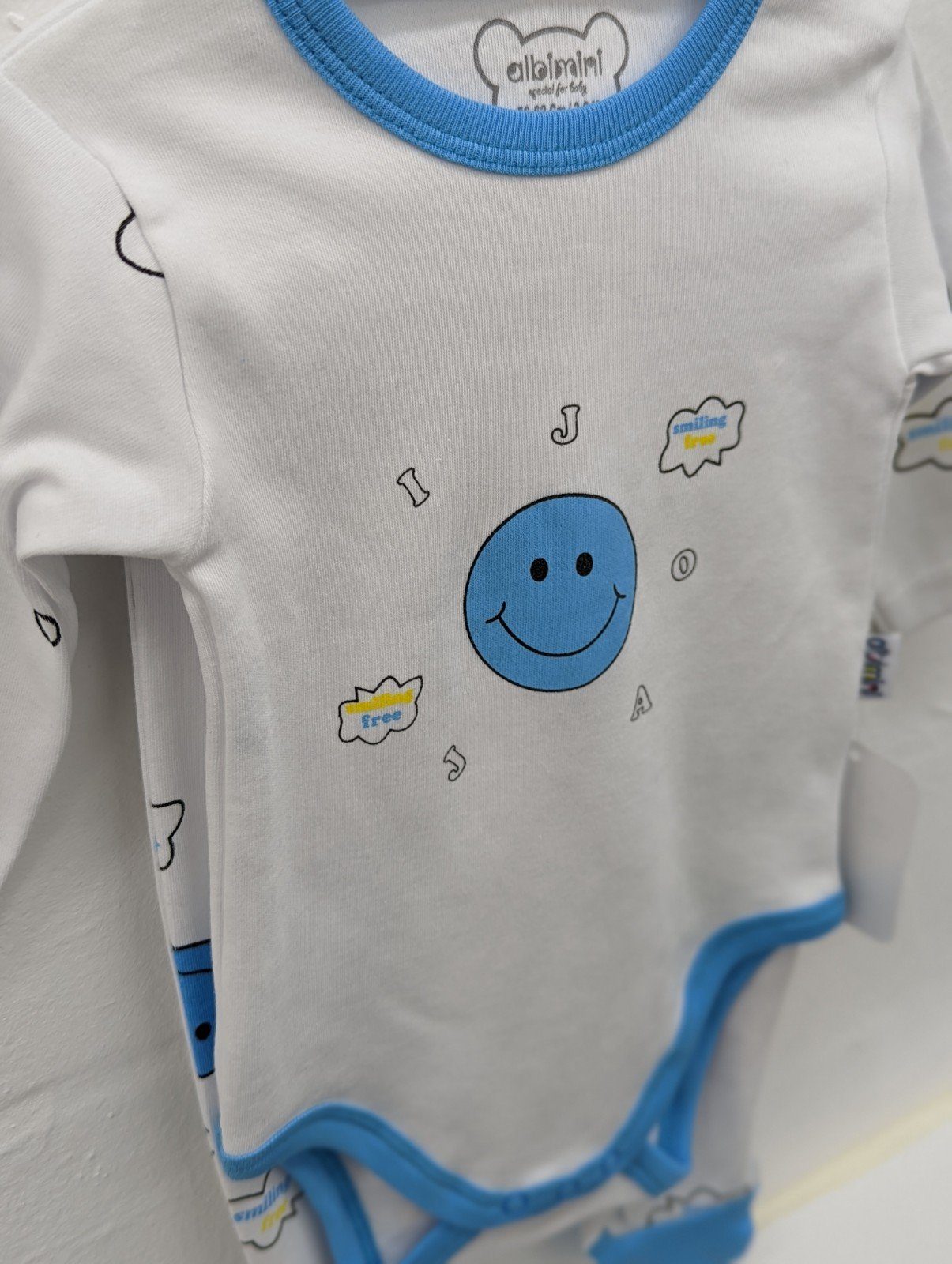3-teilig albimini Hose-Body/Overall-Tuch Blau Kinderanzug Anzug Baby