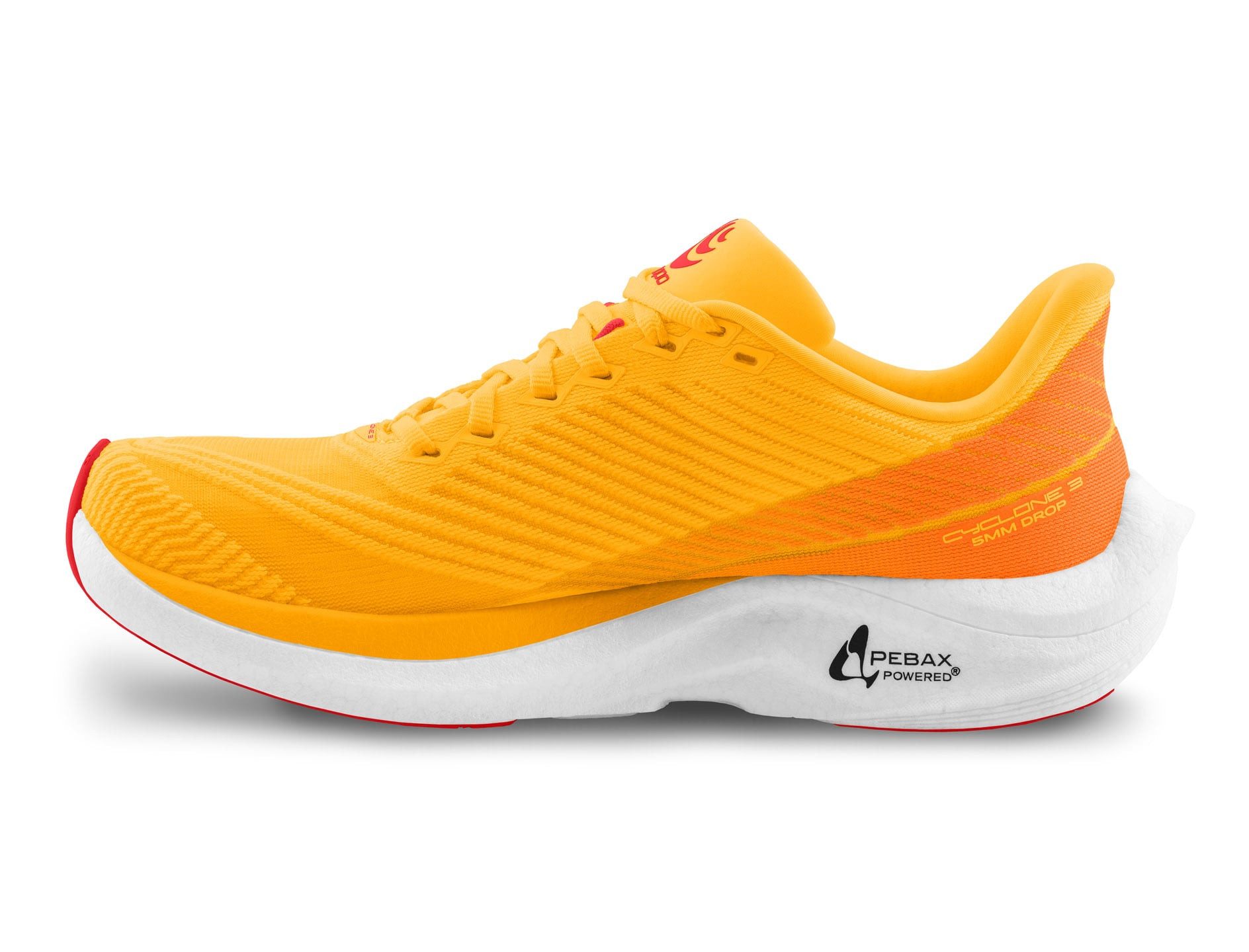 Topo Cyclone 3 (Leichtigkeit, breitere Zehenbox) orange/navy Herren Laufschuh