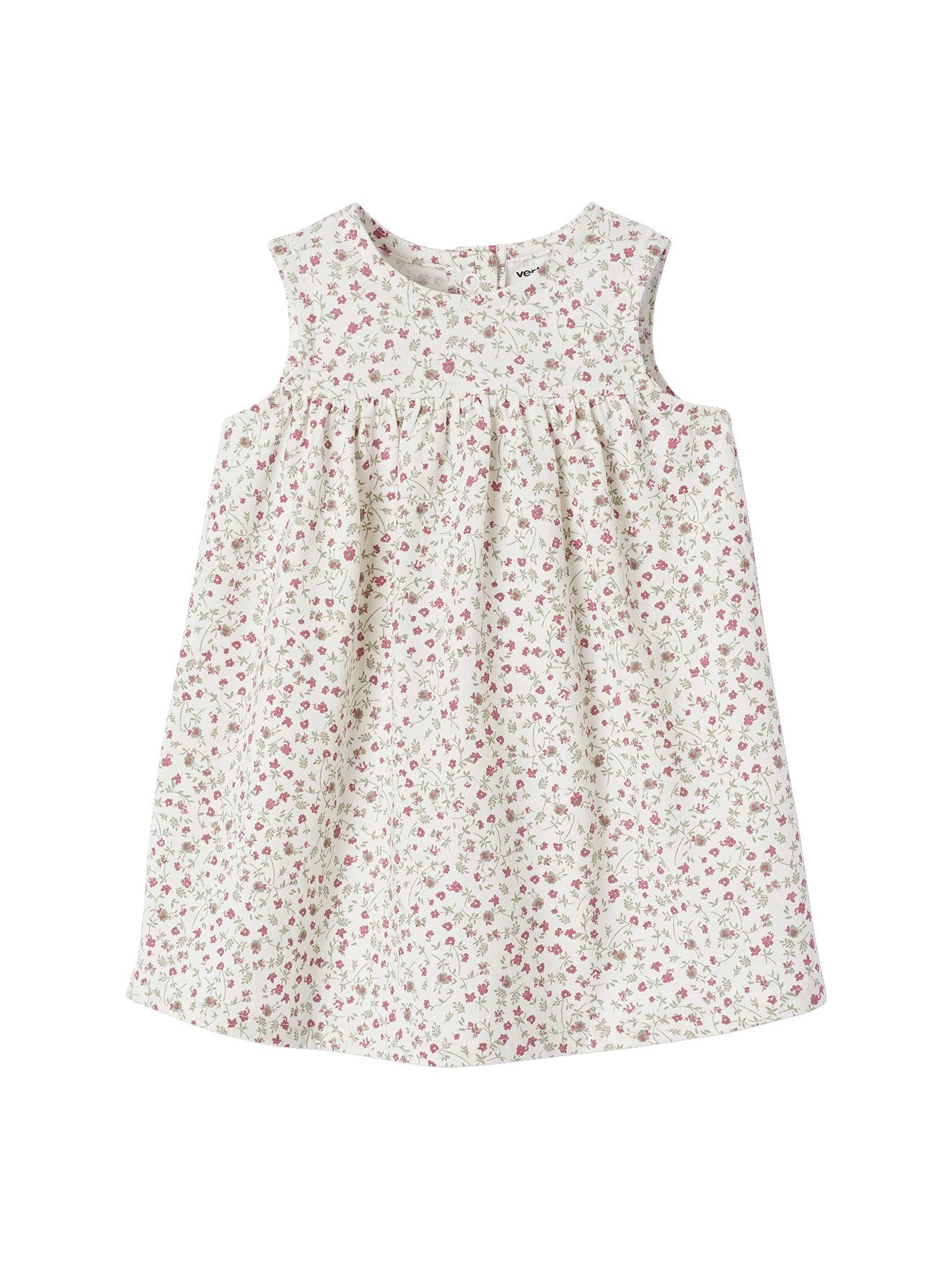 vertbaudet Minikleid Bio-Kollektion: Mädchen Kleid mit Blumenprint