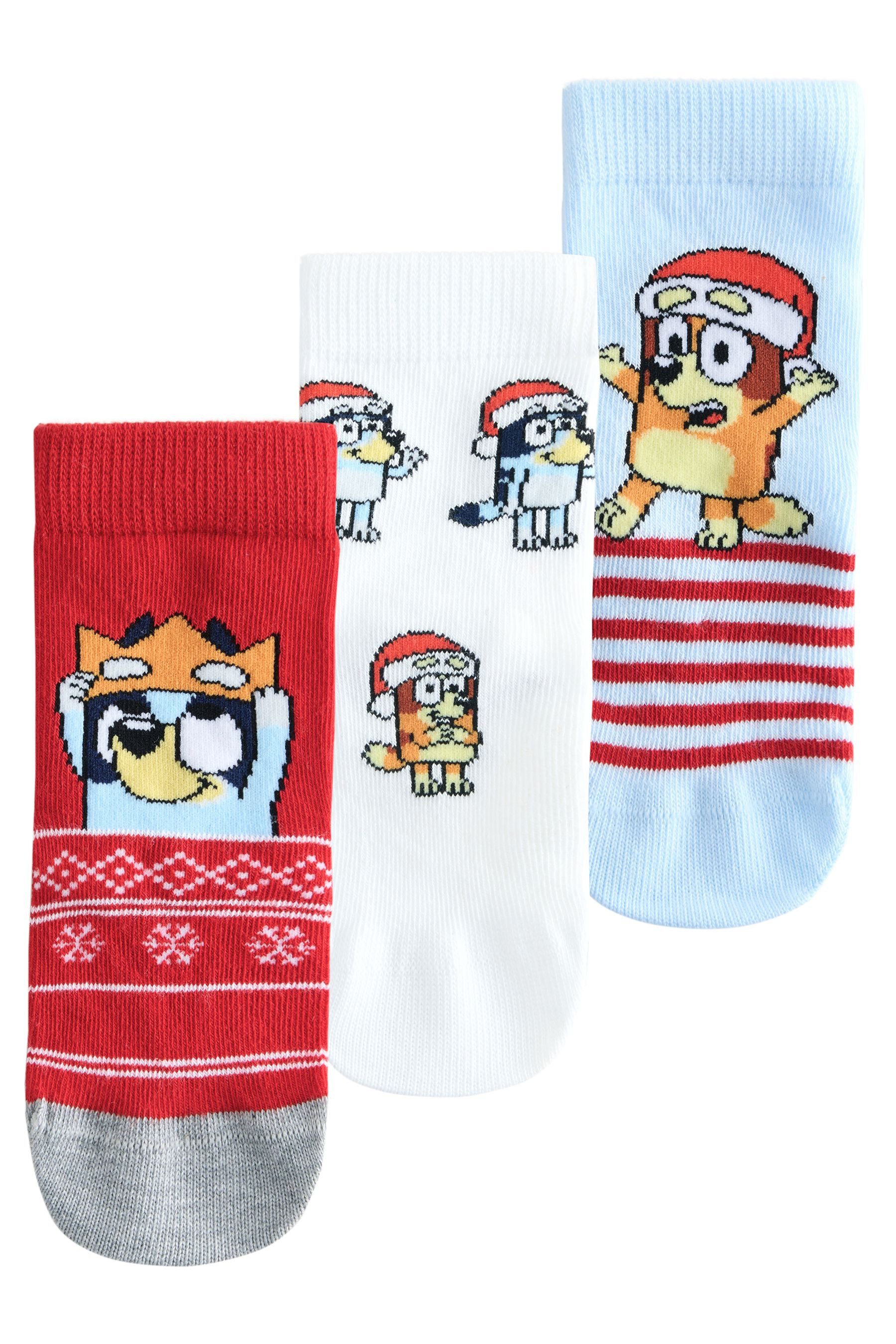 Next Basicsocken Lizenzierte Носки mit Weihnachtsmotiv, 3er-Pack (3-Paar)