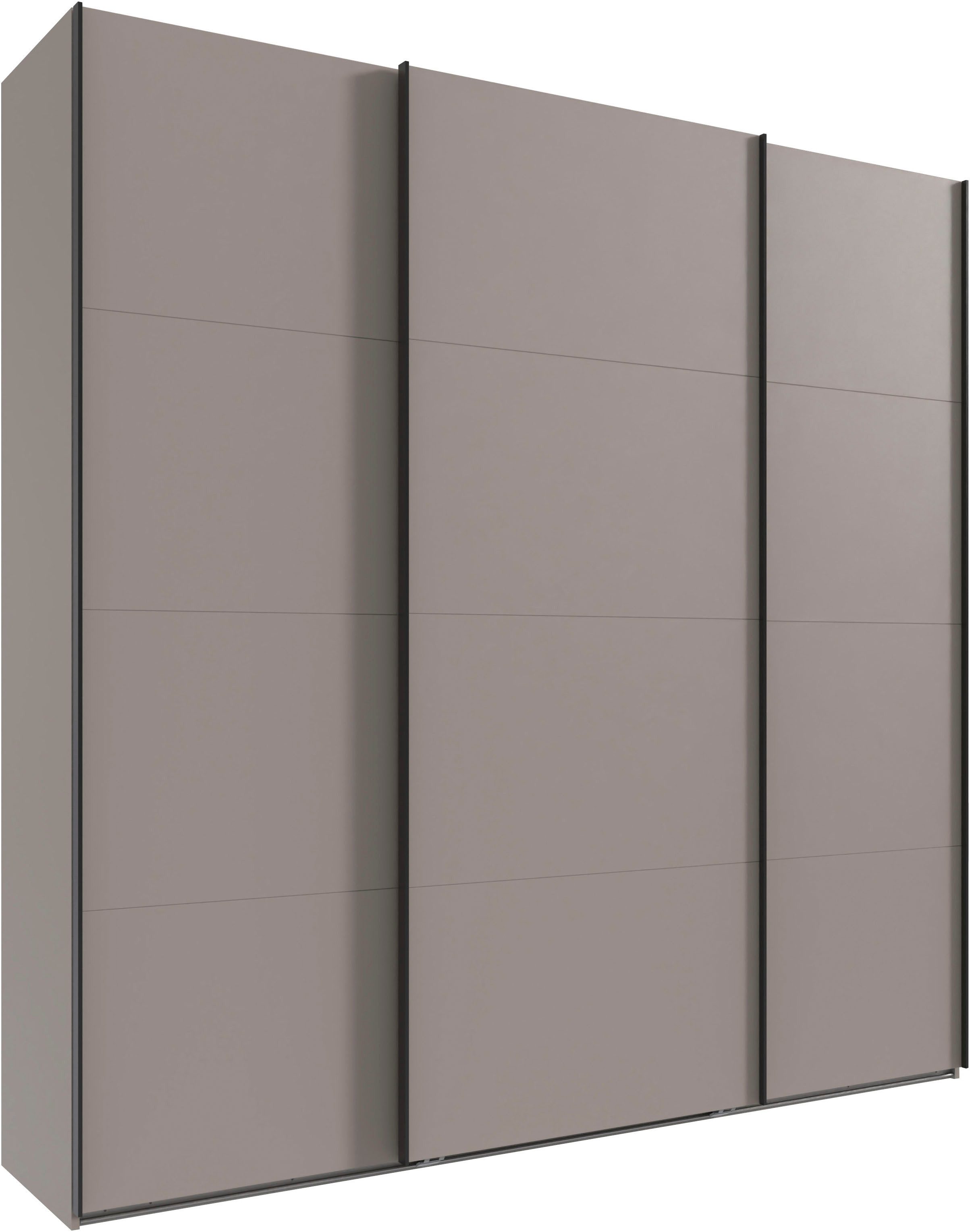 Wimex Kleiderschrank Mugano, Made in Germany, Lieferung bis in Deine Etage und Stellort (wähle Deine Ausstattung: Basic oder Premium) 3 Schwebetüren, große Größen, mit oder ohne Spiegel, Metallgriffe
