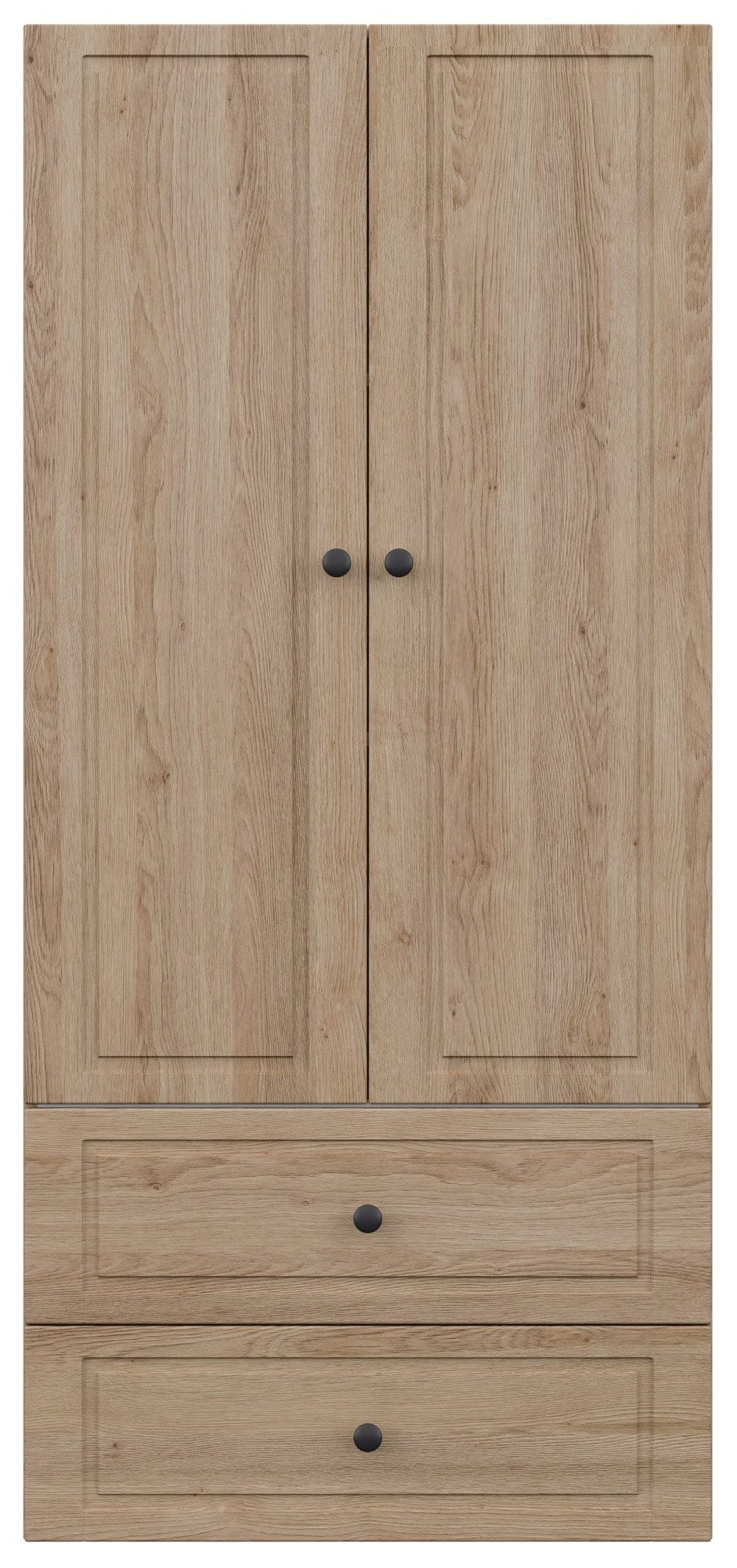 Magnolia Home Hängeschrank Badezimmer Hochschrank XL Cottage 176x80cm Eiche hell