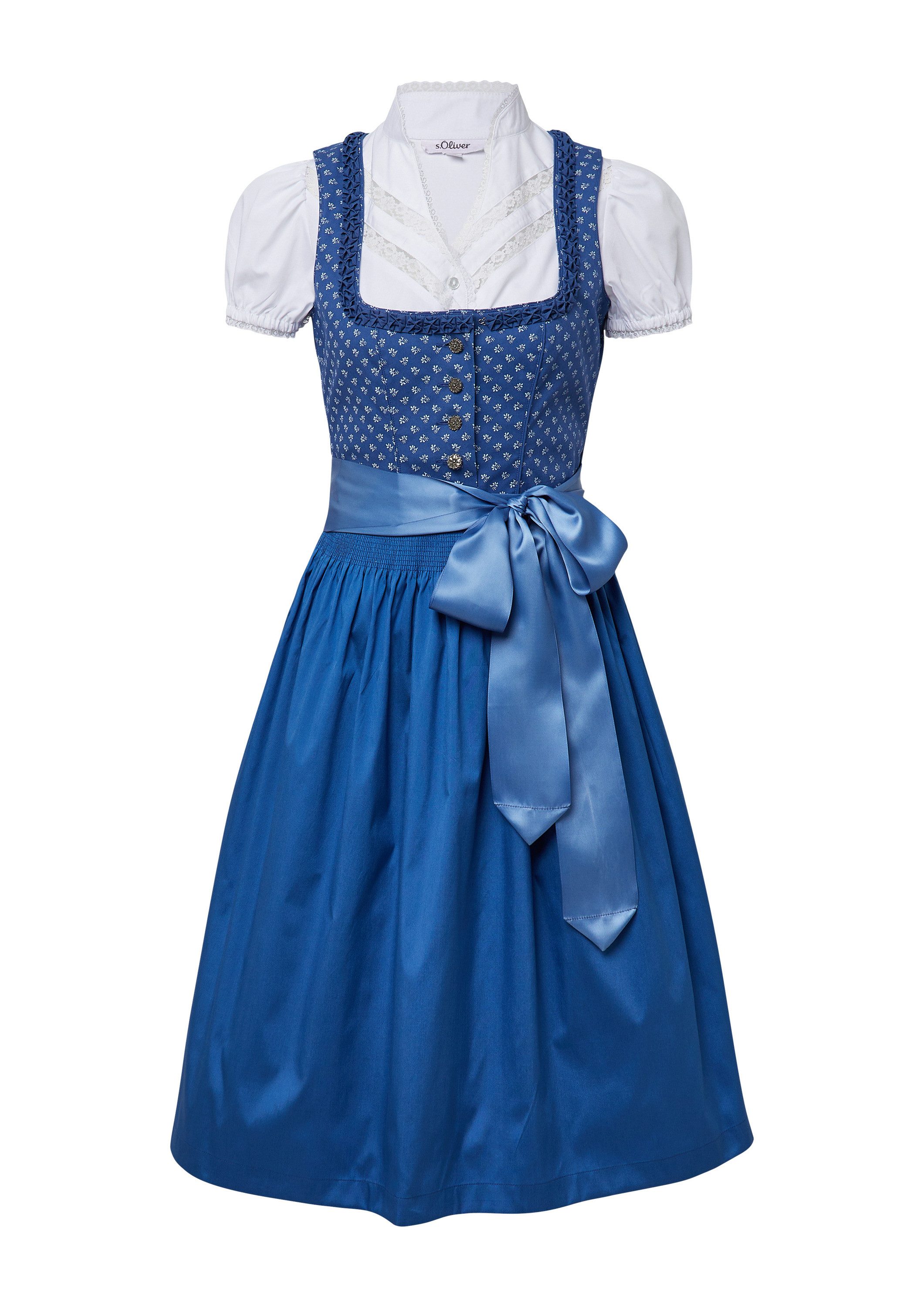 s.Oliver Midikleid Kleid Verspieltes Dirndl mit Bluse, Volksfest günstig online kaufen