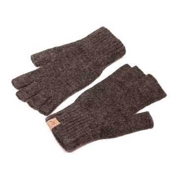 Hand Gewand by Weikert Strickhandschuhe MARIE - Halbfinger Strickhandschuhe mit Strickbund am Puls; fingerlos