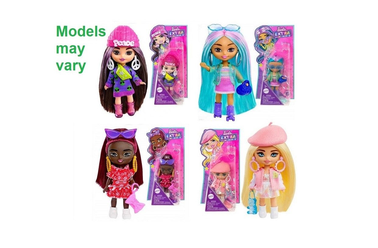 Mattel® Spielfigur Barbie Extra Mini Puppe 8,3 cm unsortiert mit Zubehör & günstig online kaufen