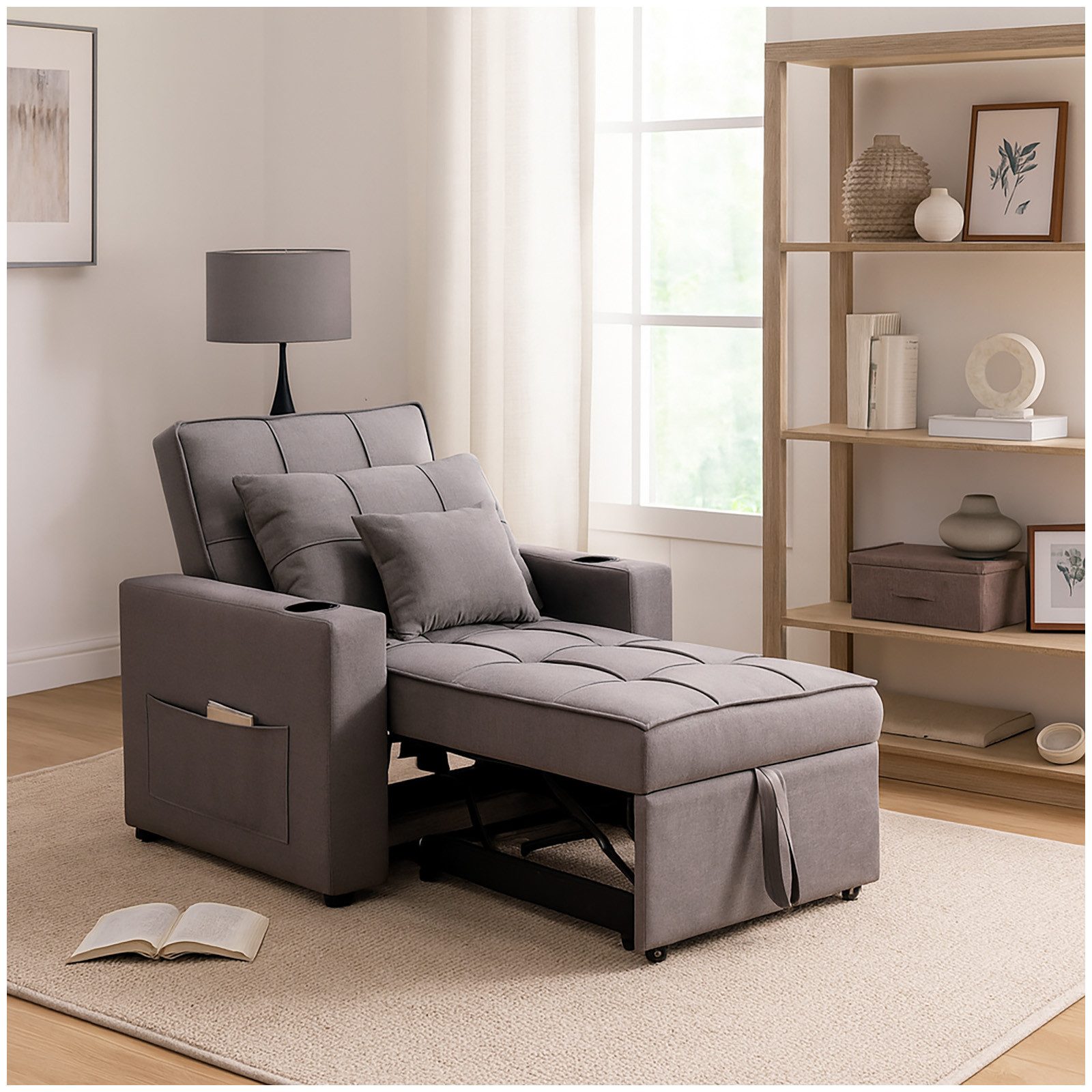 HTI-Living Sessel Relaxsessel Maritta Dunkelgrau (Stück, günstig online kaufen