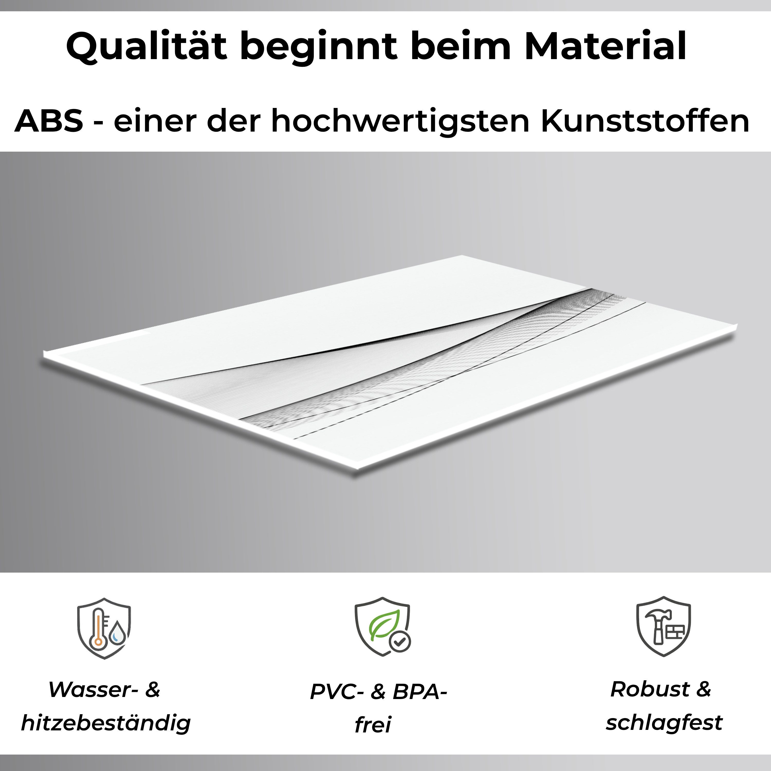 Rodnik Küchenrückwand Eleganz, monolithische ABS-Platte mit Direktdruck, formstabil und langlebig