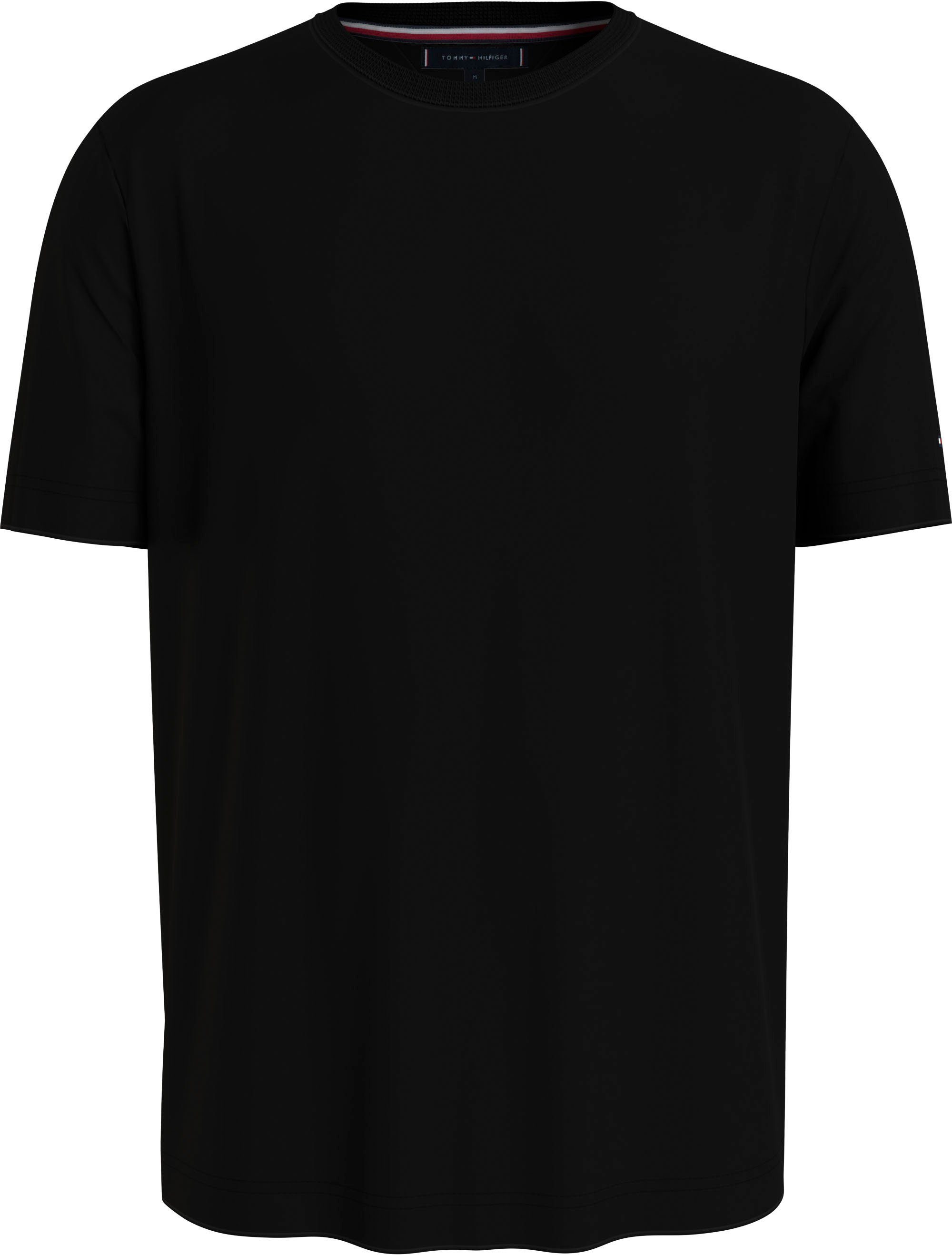 Tommy Hilfiger TAILORED T-Shirt DC ESSENTIAL MERCERIZED TEE im klassischen Basic-Look Black | T-Shirts