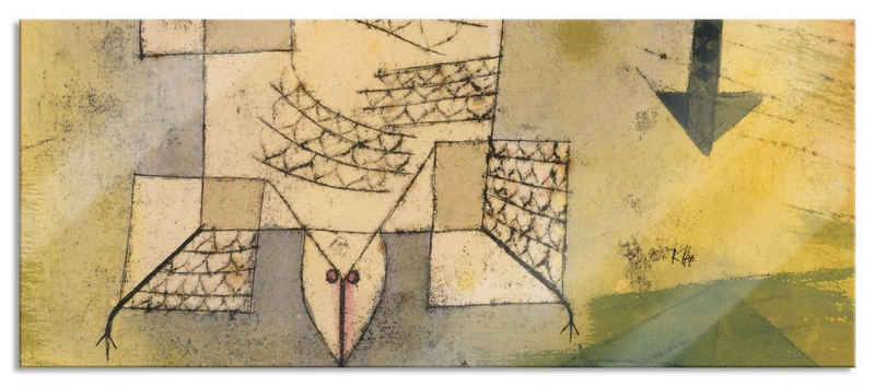 Pixxprint Glasbild Paul Klee - Das Stuhl-Tier, Paul Klee - Das Stuhl-Tier (1 St), Glasbild aus Echtglas, inkl. Aufhängungen und Abstandshalter