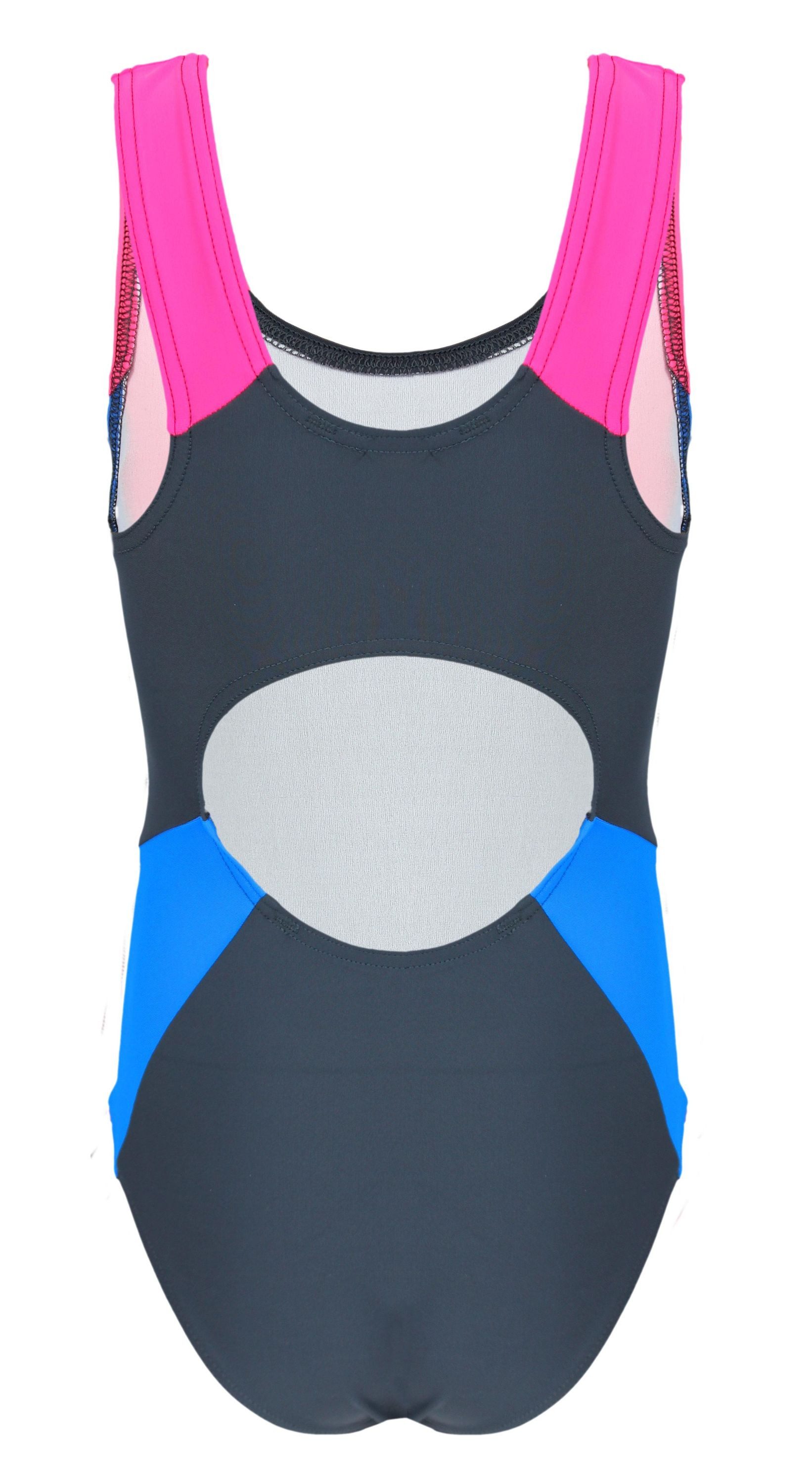 Aquarti Badeanzug Aquarti Mädchen Badeanzug mit Ringerrücken