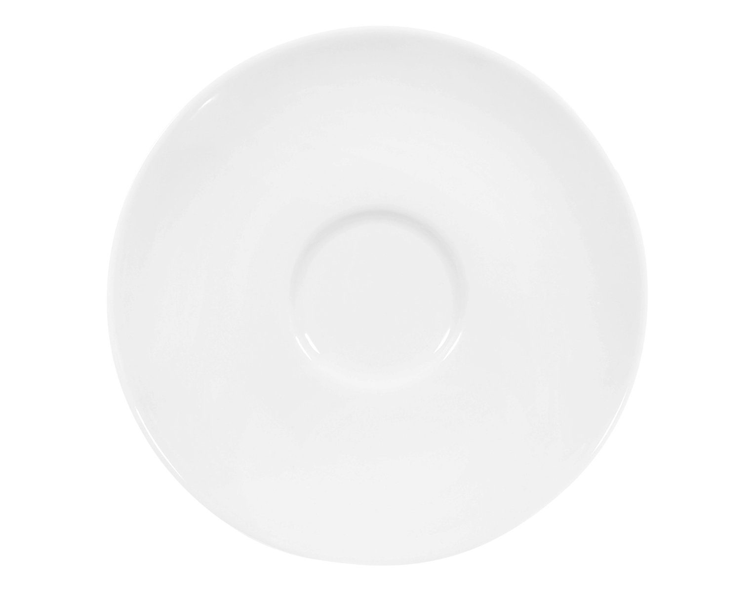 Seltmann Weiden Untertasse Liberty weiss uni Espressountertasse 12 cm, Untertasse weiss
